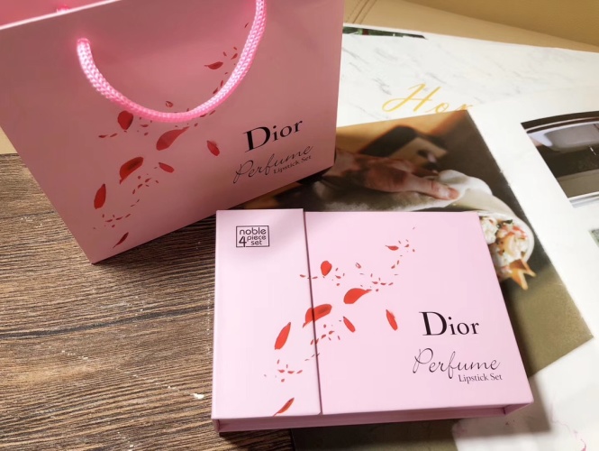 Dior 4-Piece Miniature Perfume & Lipstick Set - Travel-Friendly, Authentic Design 1 Dior 4-Piece Miniature Perfume & Lipstick Set - Travel-Friendly, Authentic Design