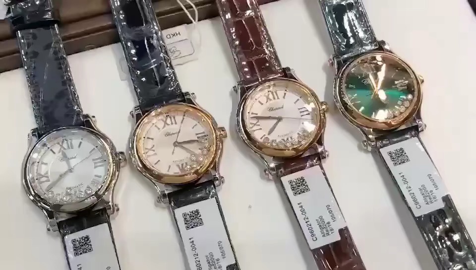 Chopard 萧邦快乐钻女表，四种颜色