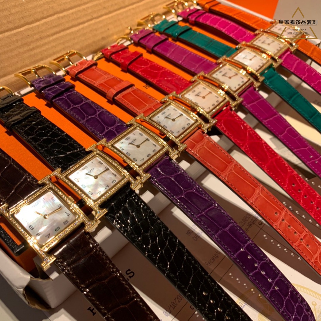 Hermès 爱马仕七彩斑斓的H女腕表，您人生中最喜欢的哪种颜色？它就有哪种颜色