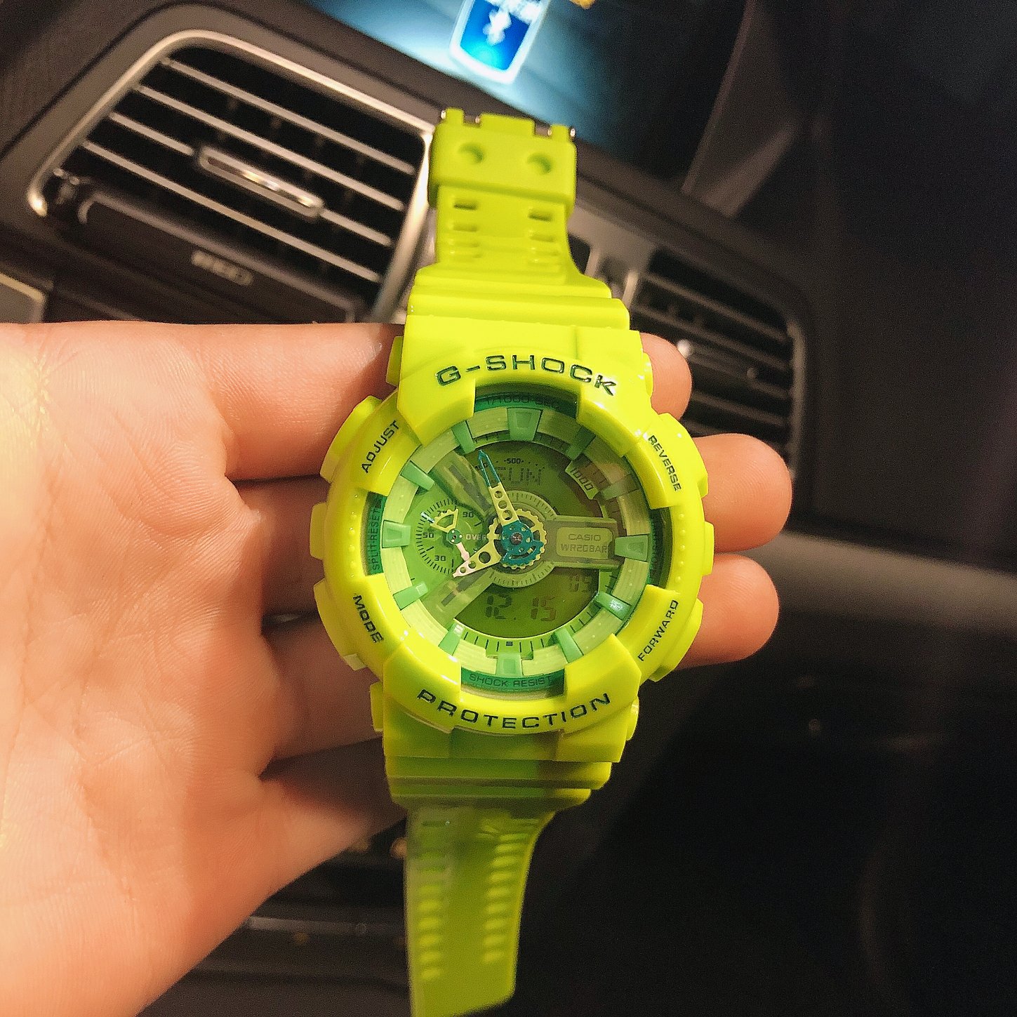 G-Shock GA-110 Green Series: Popular Color for Men and Women, Worldwide Appeal.