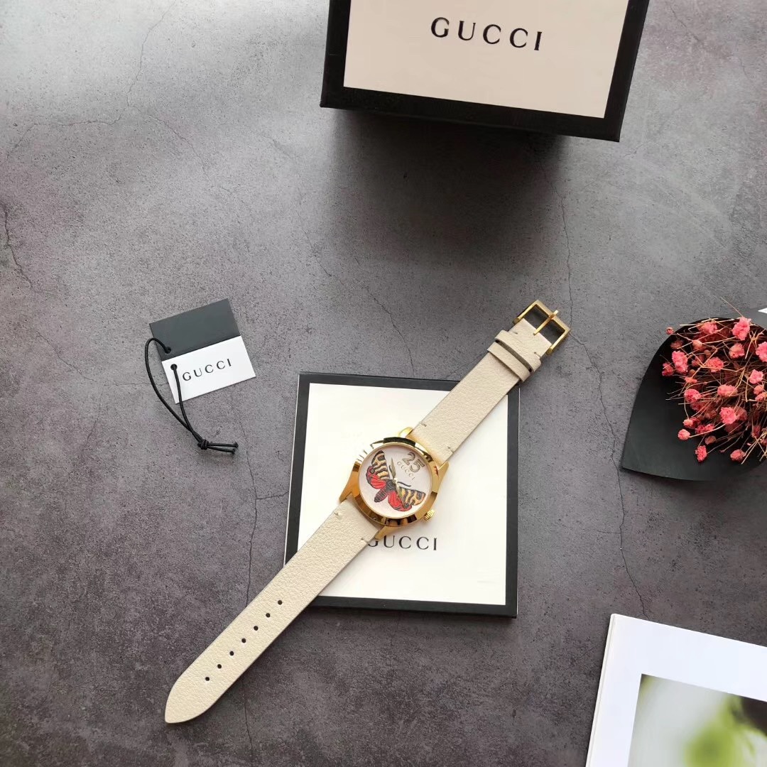 Gucci 古驰蜜蜂和蝴蝶 ，非常特别的女表