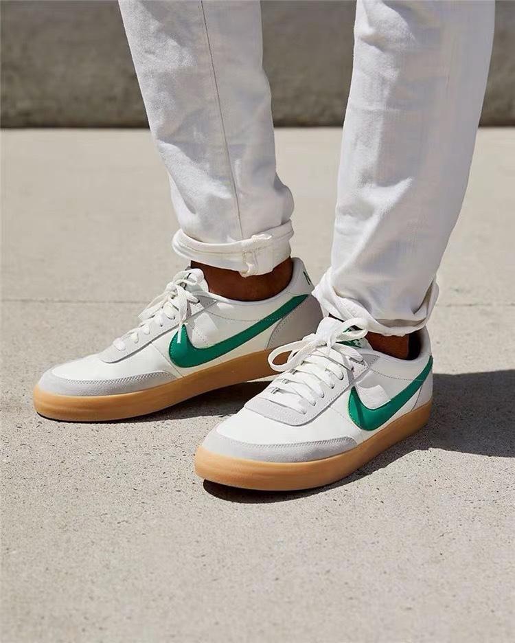 130 J.Crew x Nike 联名 Killshot II Leather  采用米白色皮革制作鞋身 432997-107