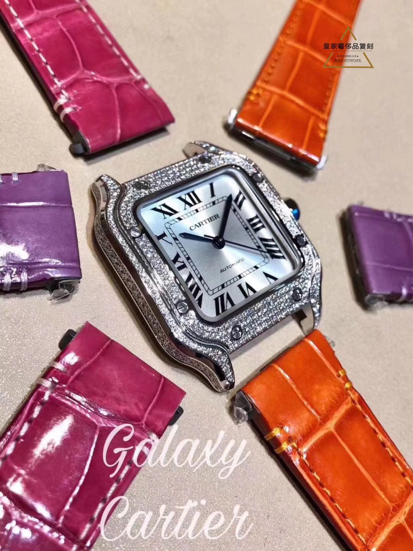 Cartier 最美卡地亚山度士女款镶钻，也是最贵的