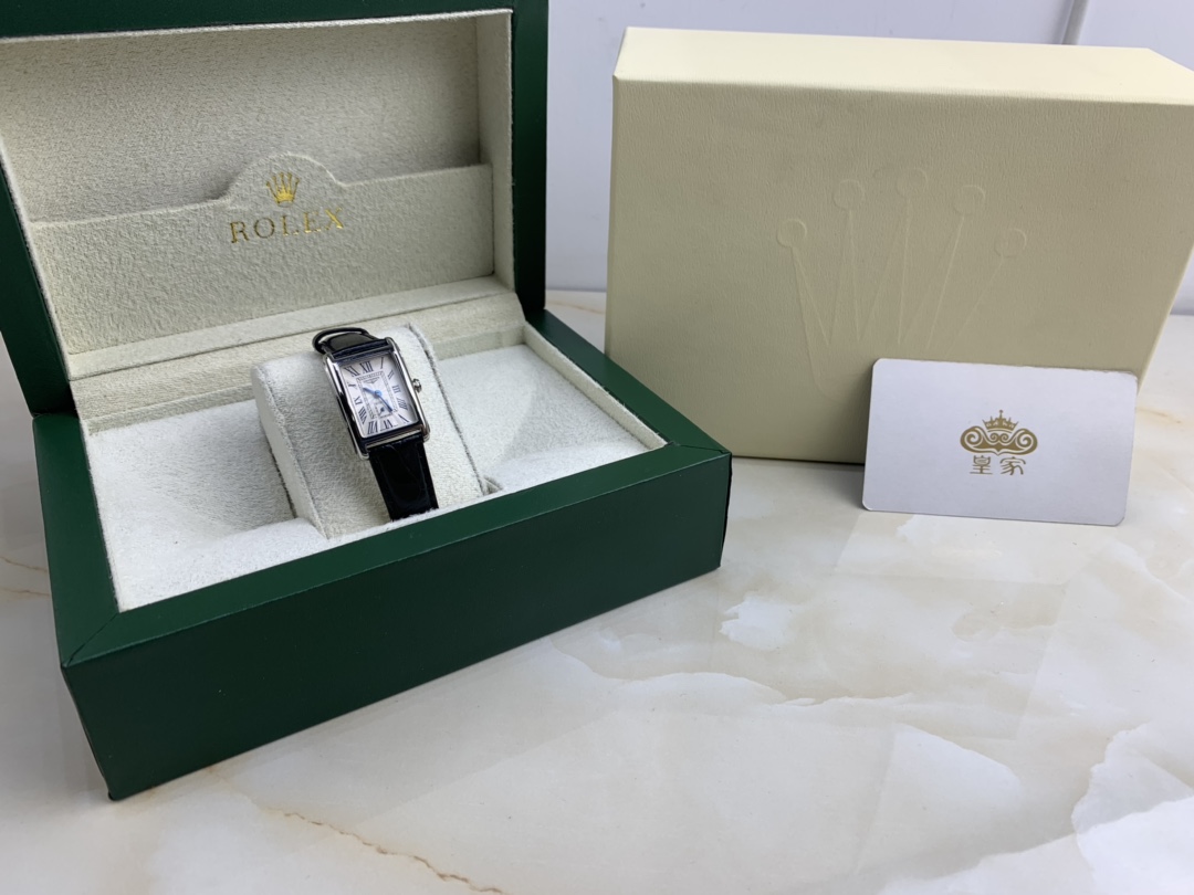 Longines 皇家 浪琴小黑表女款方形腕表
