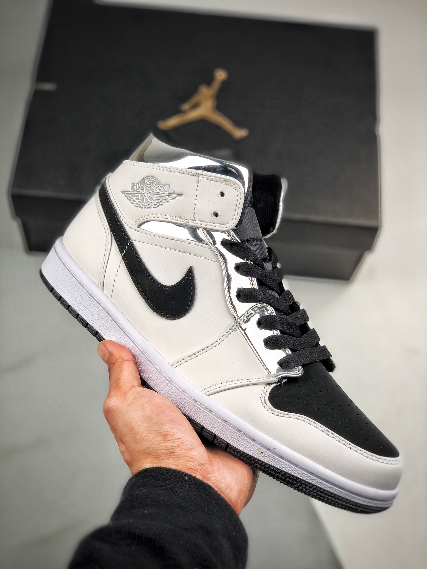 Recogida local, soporte contra reembolso AIR JORDAN MID pequeño Leonard, plata líquida blanca, serie oficial …