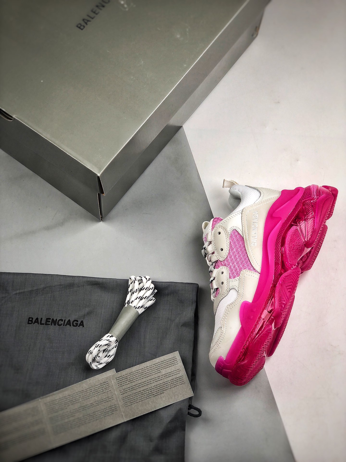 特价清货原400+BalenciagaTripleS白粉巴黎世家19官方发售气垫版本官方纯原版本全码出货