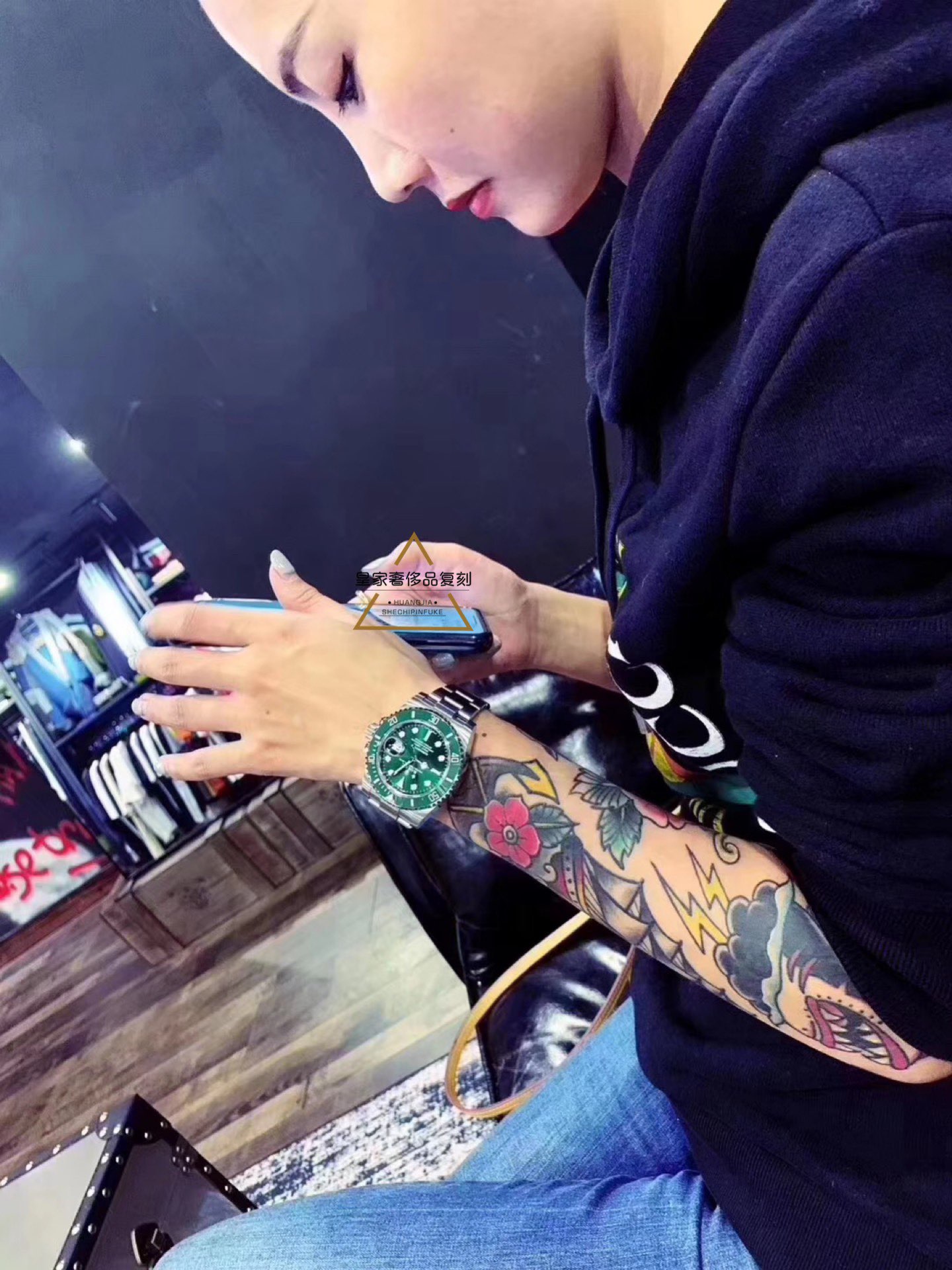 Rolex 感谢我花姐劳力士绿鬼 呲牙