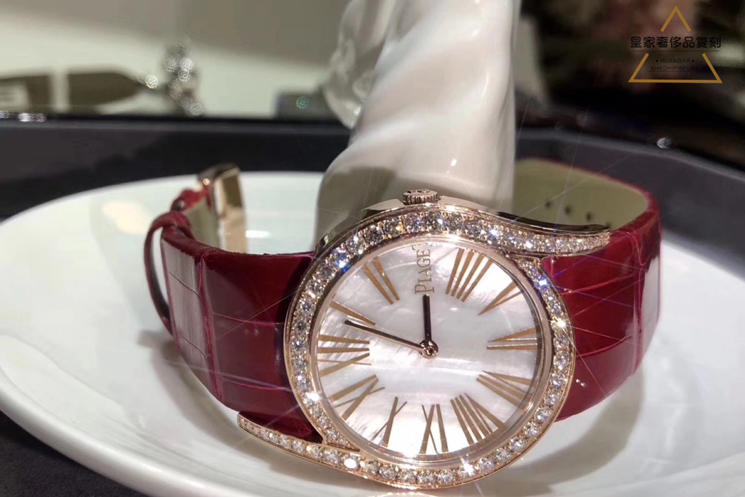 Piaget 伯爵69式罗马假日女表镶钻腕表