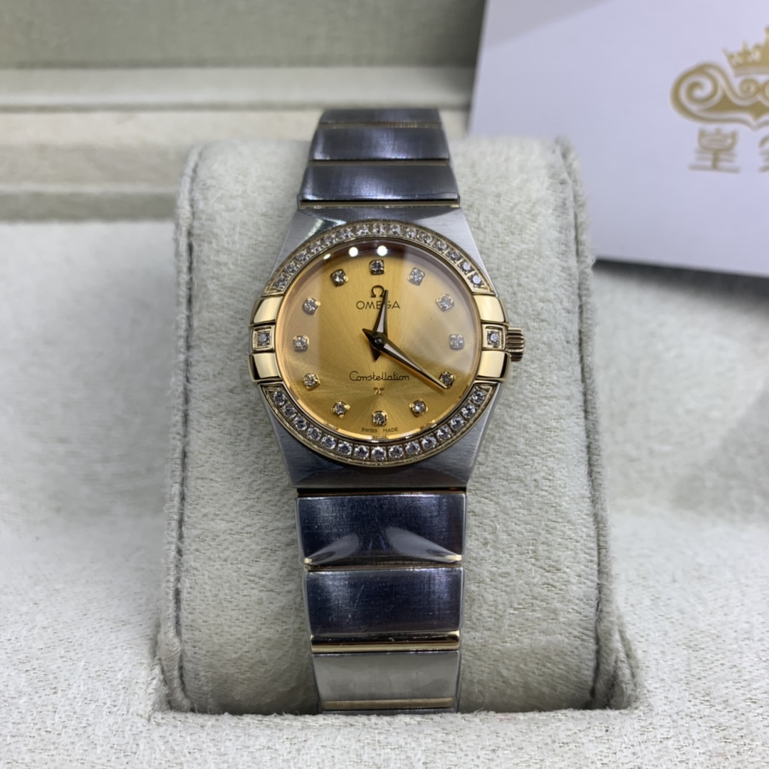 Omega 皇家 欧米茄星座系列女款镶钻腕表