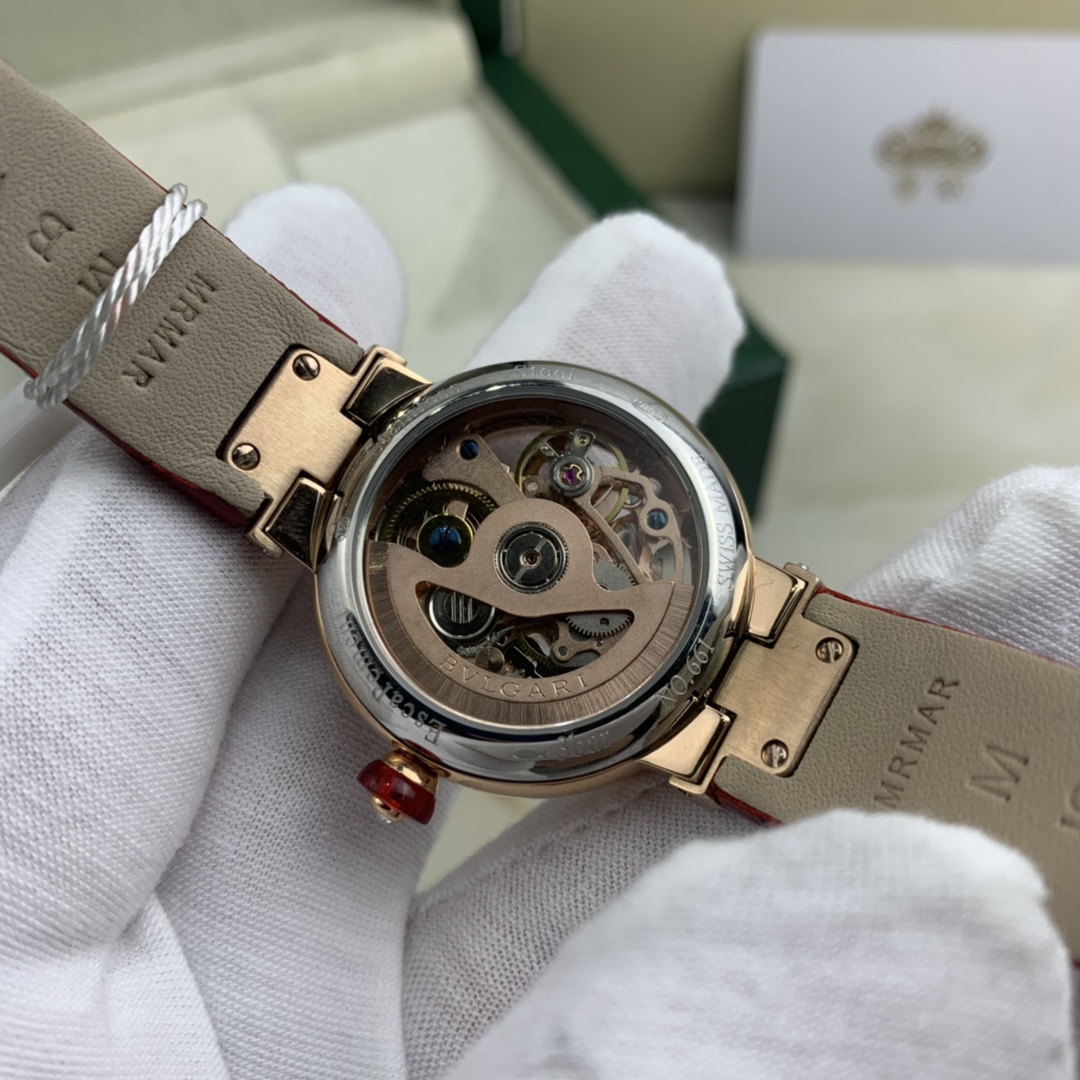 Bvlgari 皇家 宝格丽女款镂空机械腕表
