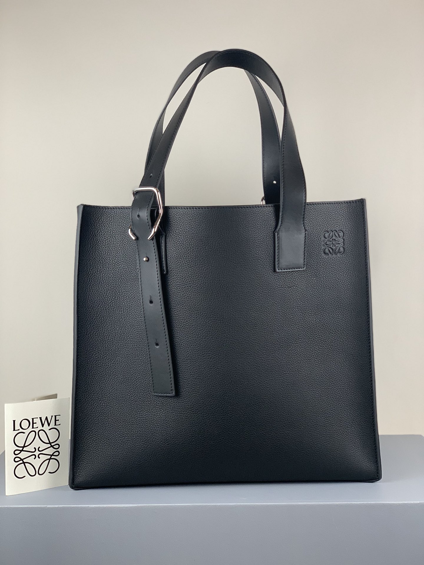 Loewe Handbags Tote Bags Black Genuine Leather
