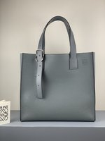 Loewe Handbags Tote Bags Grey Genuine Leather