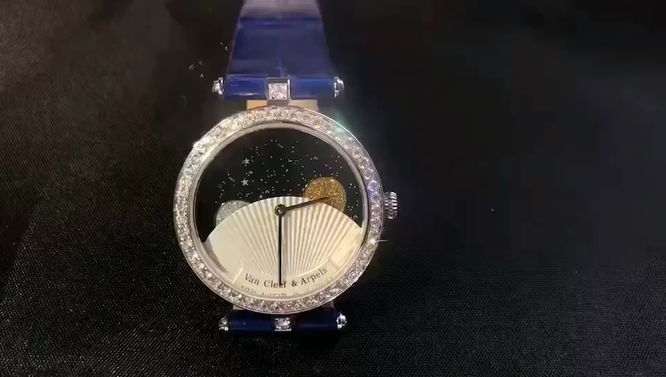 Van Cleef & Arpels 梵克雅宝VCA诗意复杂功能系列日月星辰女士腕表 小姐姐快来 色