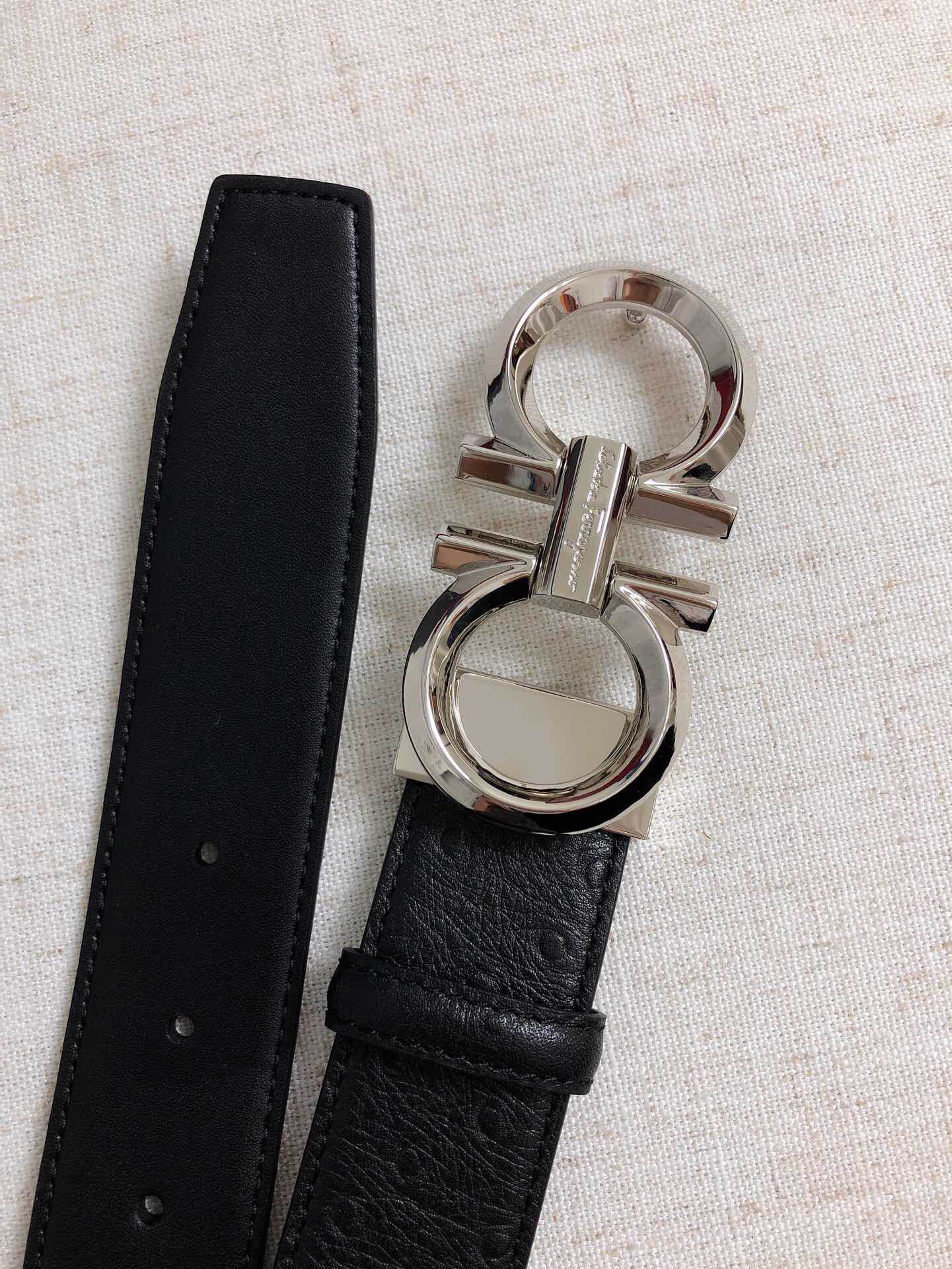 [Ferragamo Belts]Ferragamo new style inch 3 width 35mm pure Italian high-quali