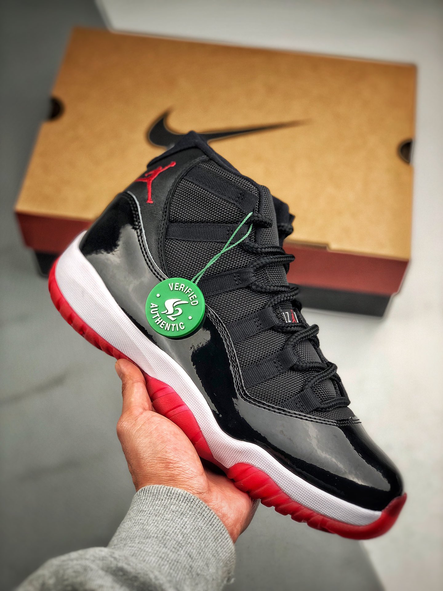 Apoyo contra reembolso Air Jordan 11 Bred 季后赛 2019款经典复刻 黑红 S2纯原生产线 渠道裸鞋级产物 随意对比任何版本 懂货的来 💪🏻💪🏻💪🏻 #原厂渠道大底 比对原版无任何差别…