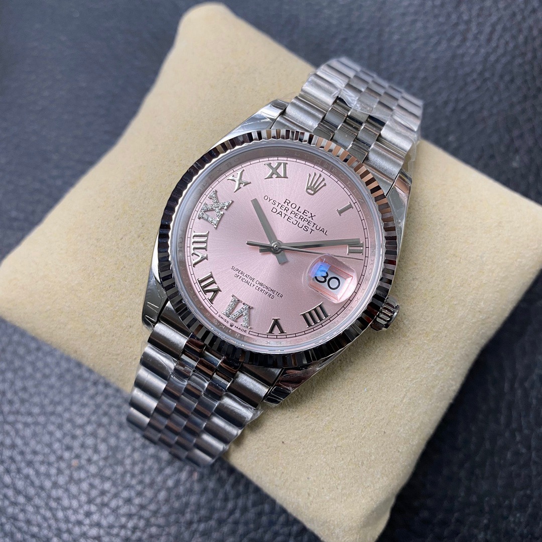 Rolex 劳力士日志系列36尺寸粉红的少女