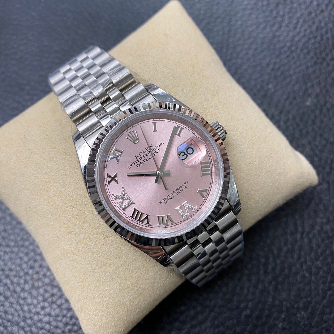 Rolex 劳力士日志系列36尺寸粉红的少女