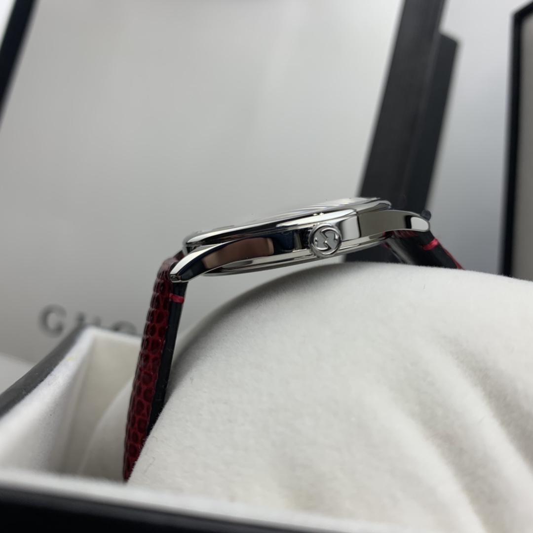 Gucci 皇家 古驰女表G-TIMELESS系列红贝母面腕表