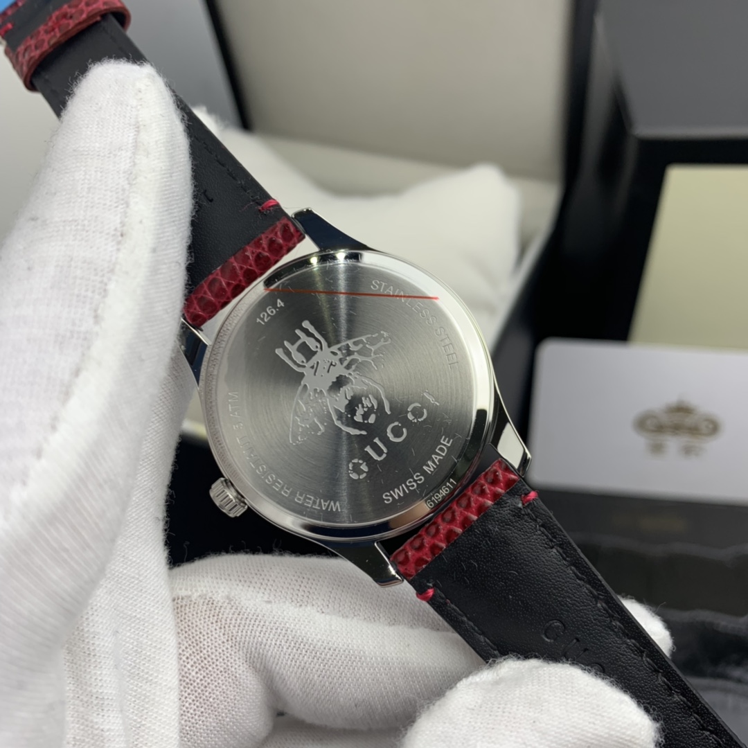 Gucci 皇家 古驰女表G-TIMELESS系列红贝母面腕表
