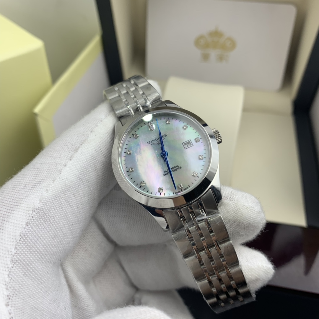 Longines 皇家 浪琴小尺寸贝壳面女表