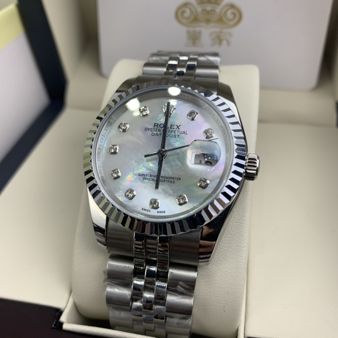 Rolex 皇家 劳力士日志系列贝壳表盘36尺寸腕表