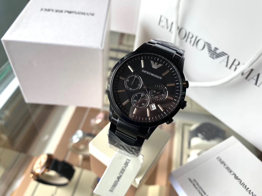 批💰380。 支持香港、美国直邮。
正品！Armani 阿玛尼手表 香港现货AR2453 男款黑陶瓷腕表 4cm表盘 有日期窗口 50m防水 夜光指针～陶瓷手表轻薄！不褪色！耐磨！包装➕30。