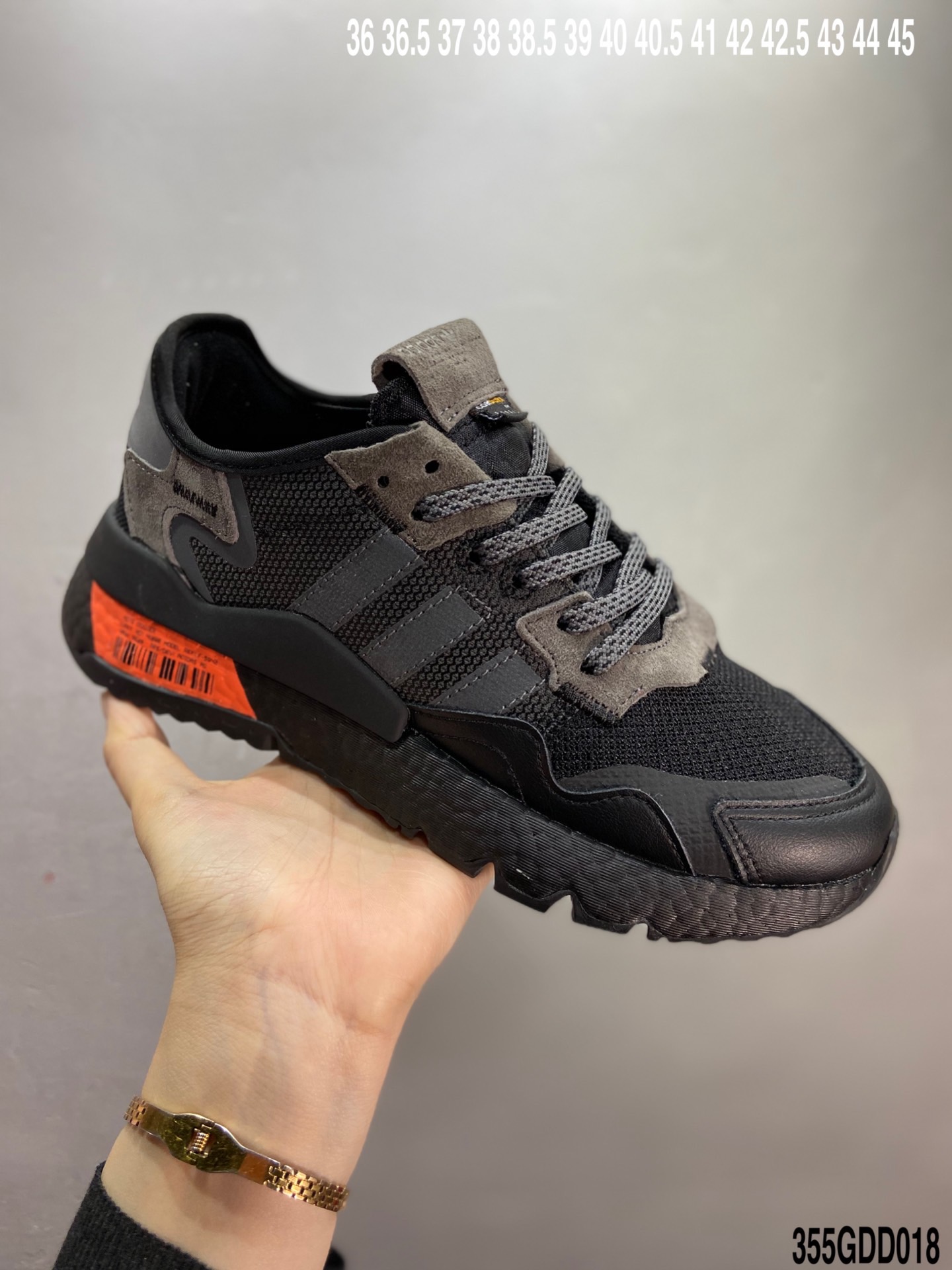 190 巴斯夫真爆 Adidas Nite Jogger 2019 Boost 亮光橘反光 联名夜行者  FW3618