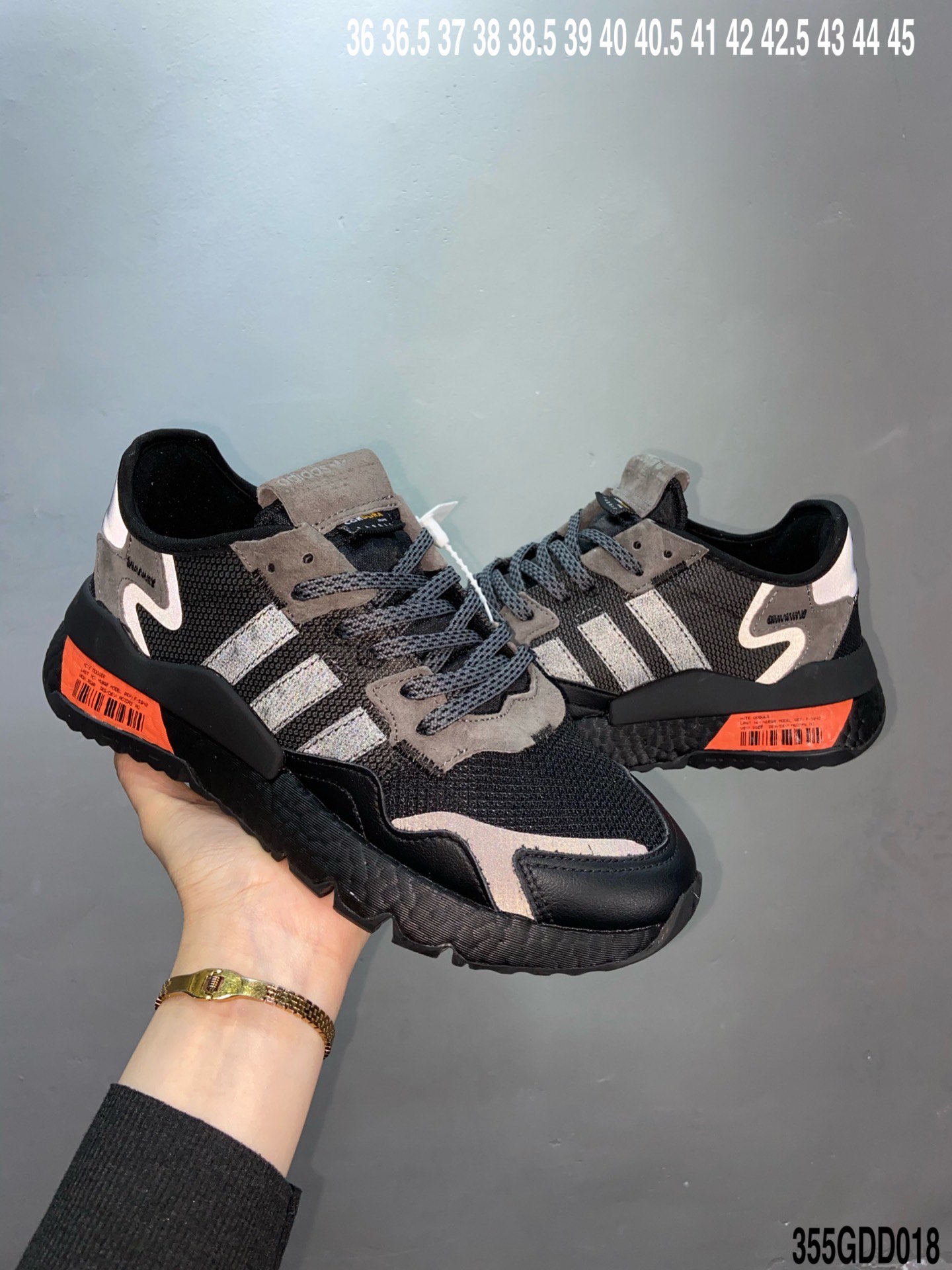 190 巴斯夫真爆 Adidas Nite Jogger 2019 Boost 亮光橘反光 联名夜行者  FW3618