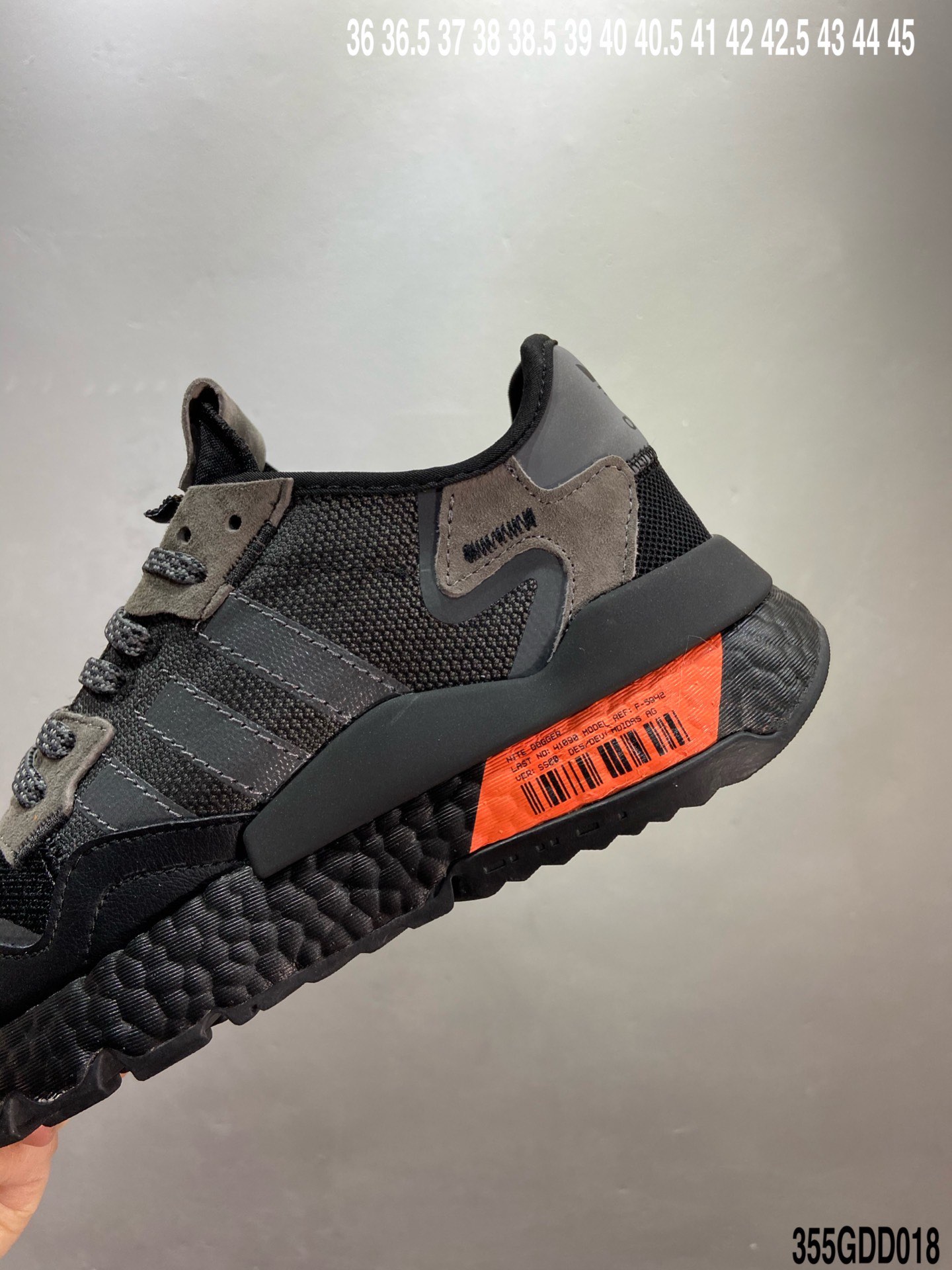 190 巴斯夫真爆 Adidas Nite Jogger 2019 Boost 亮光橘反光 联名夜行者  FW3618