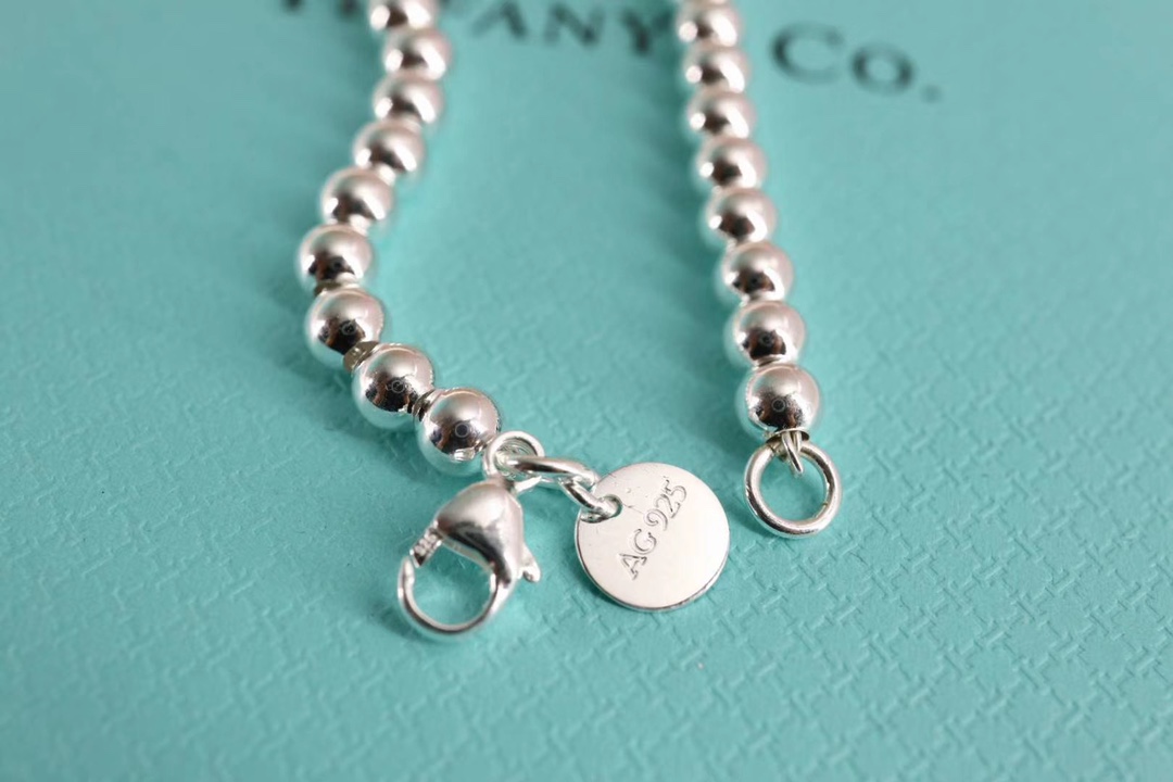 Tiffany & Co. Tiffany 925纯银 红心珐琅珠珠手链