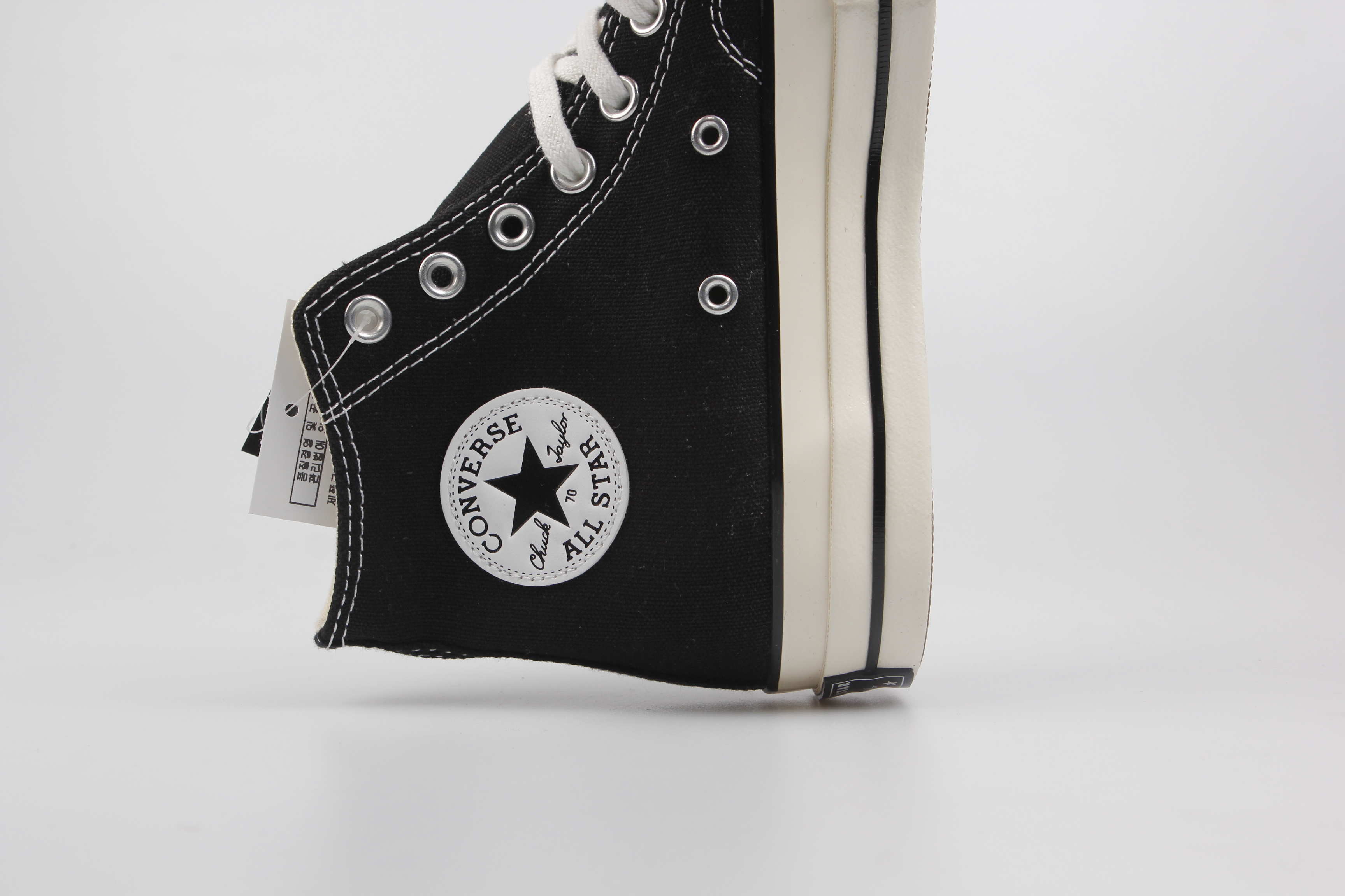 85 2018黑标升级版converse all star匡威1970S三星标红高帮帆布鞋