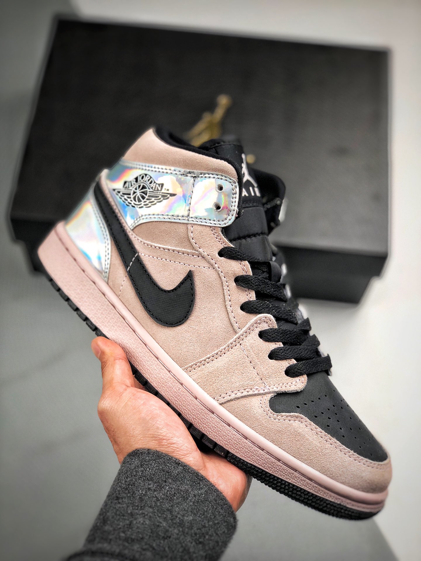 Apoyo contra reembolso canal original la mejor artesanía del mercado‼ Air Jordan 1 Mid rosa sucio láser serie…