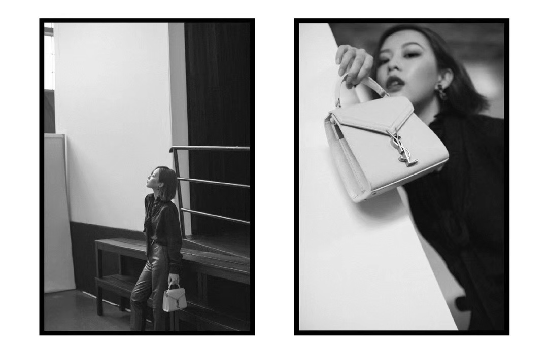 YSL 𝐂𝐚𝐬𝐬𝐚𝐧𝐝𝐫𝐚 Mini 20CM 鱼子酱纹手拎包 602716白色/金扣