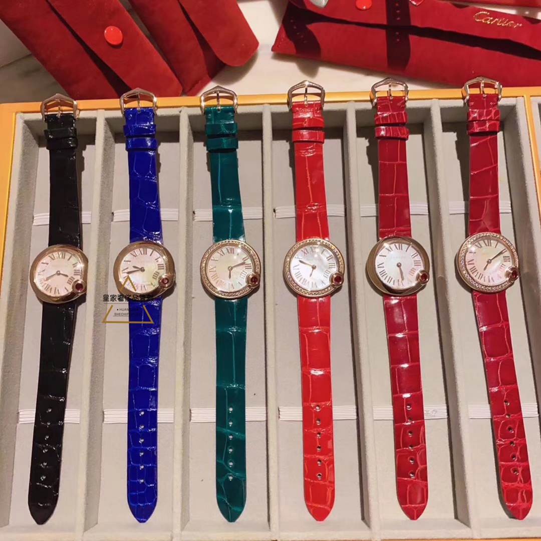 Cartier 卡地亚告白气球，多种颜色鳄鱼皮选择，完美之物，无任何 的女表