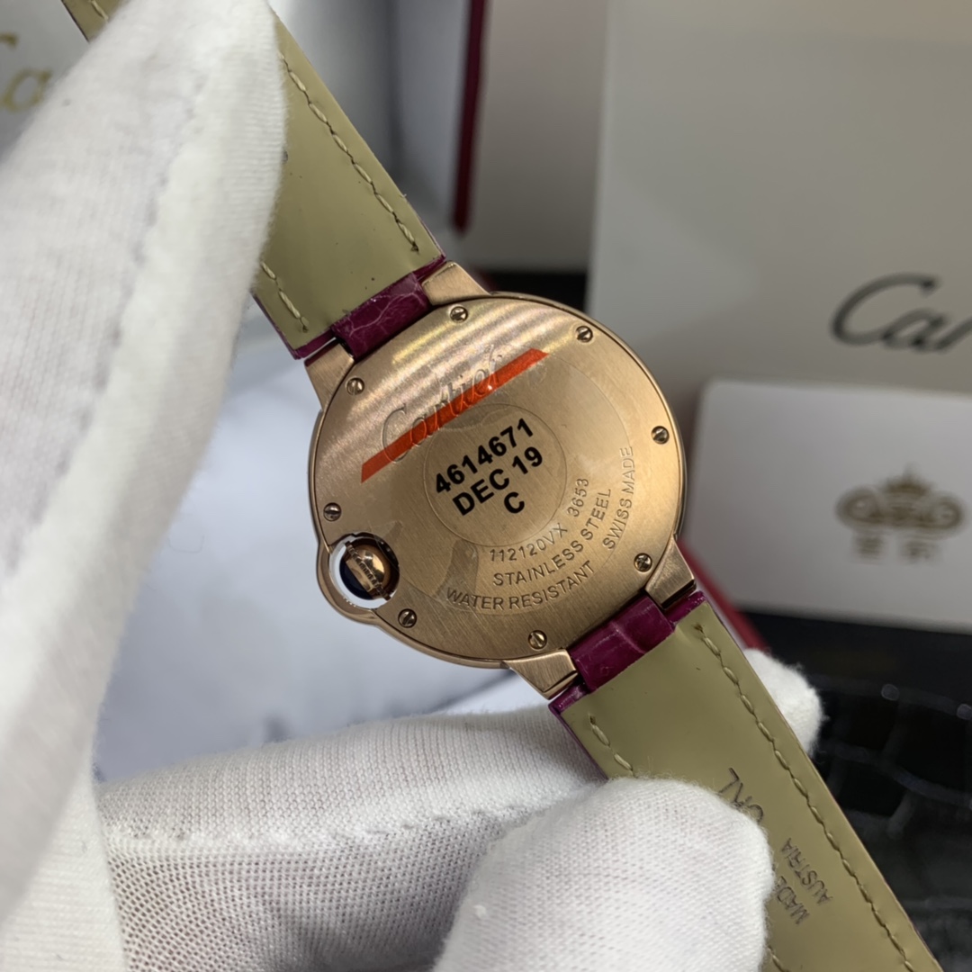 Cartier 皇家 卡地亚蓝气球系列33尺寸玫瑰金表壳腕表