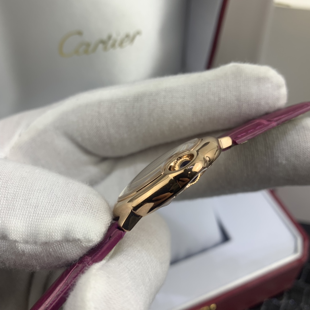Cartier 皇家 卡地亚蓝气球系列33尺寸玫瑰金表壳腕表