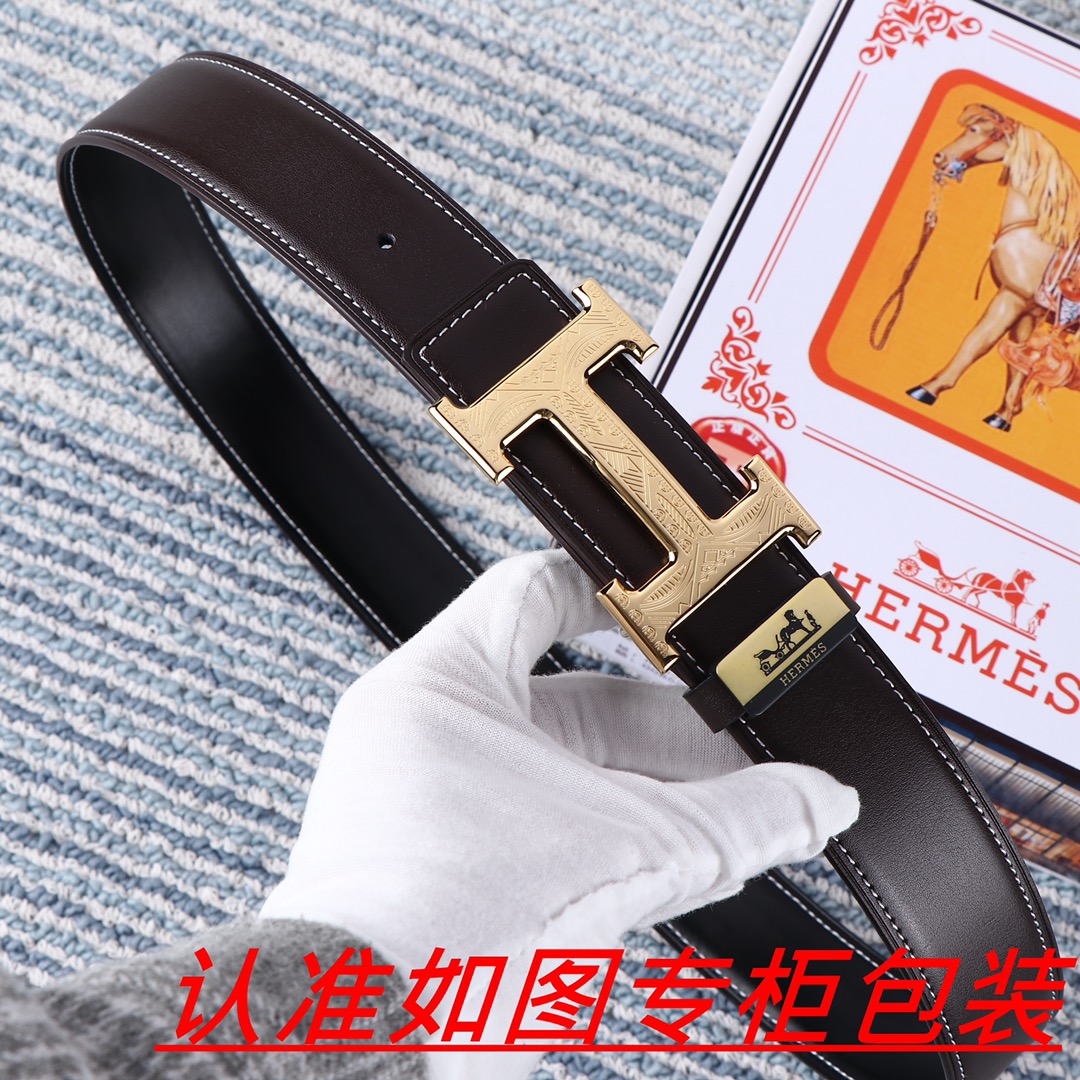 男士腰带爱马仕️原单男士皮带百分百头