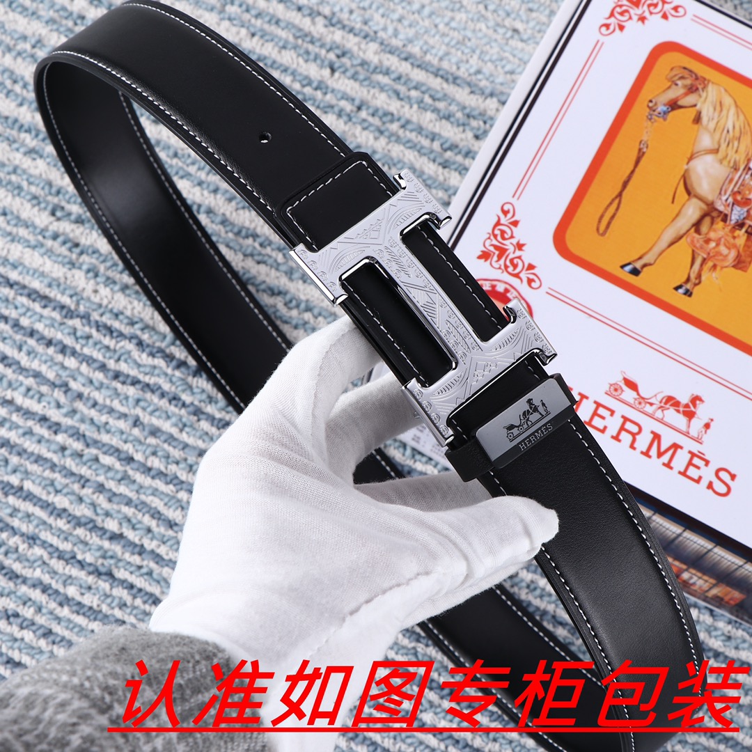 男士腰带爱马仕️原单男士皮带百分百头