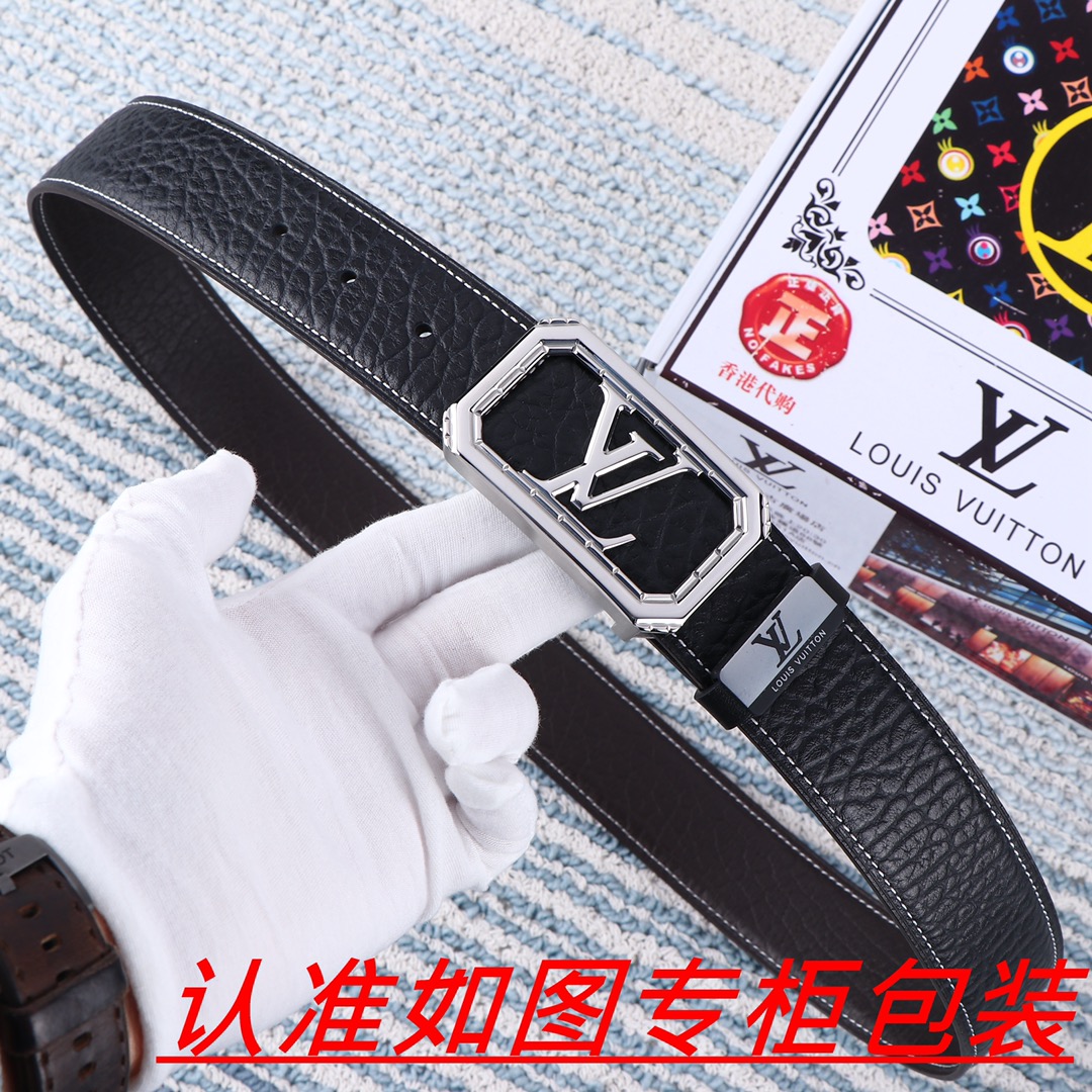 男士腰带LV路易斯登️原单男士皮带百
