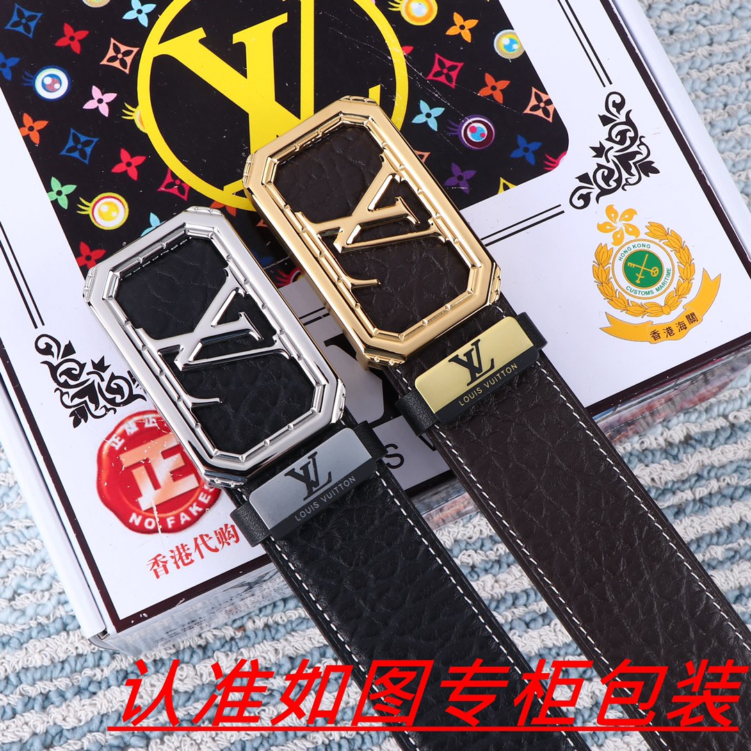 男士腰带LV路易斯登️原单男士皮带百