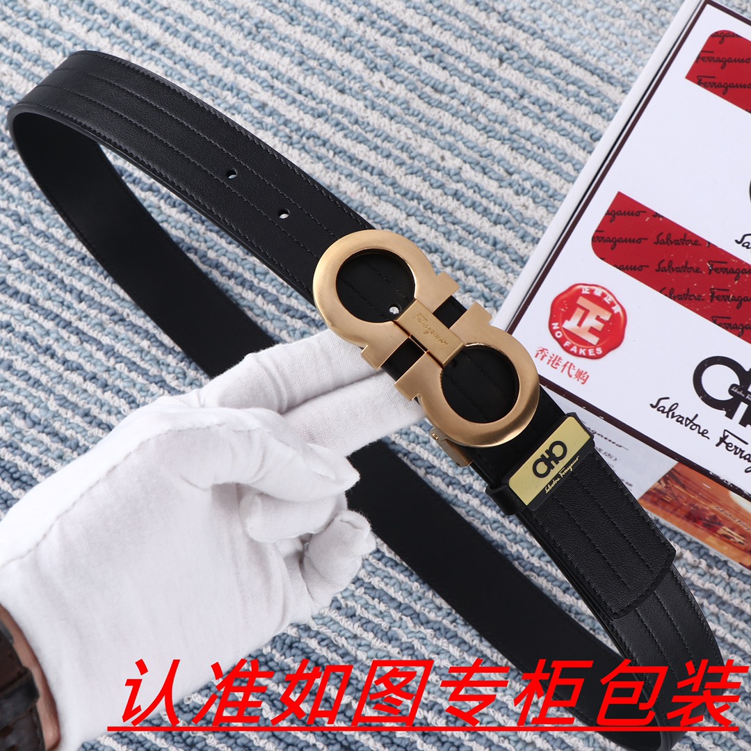 男士腰带菲拉格木️原单男士皮带百分百