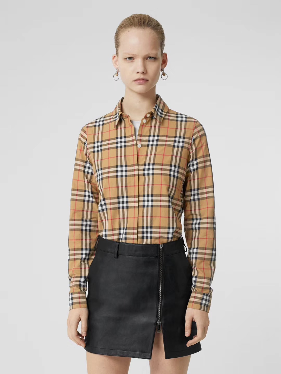 NO:318053,Vintage checked cotton shirt (classical yellow) yards UK6-8-10-12,,shirts,alexander wang19860909Vintage格纹棉质衬衫（古典黄色） 码数UK6-8-10-12,,shirts,alexander wang,Women's clothing