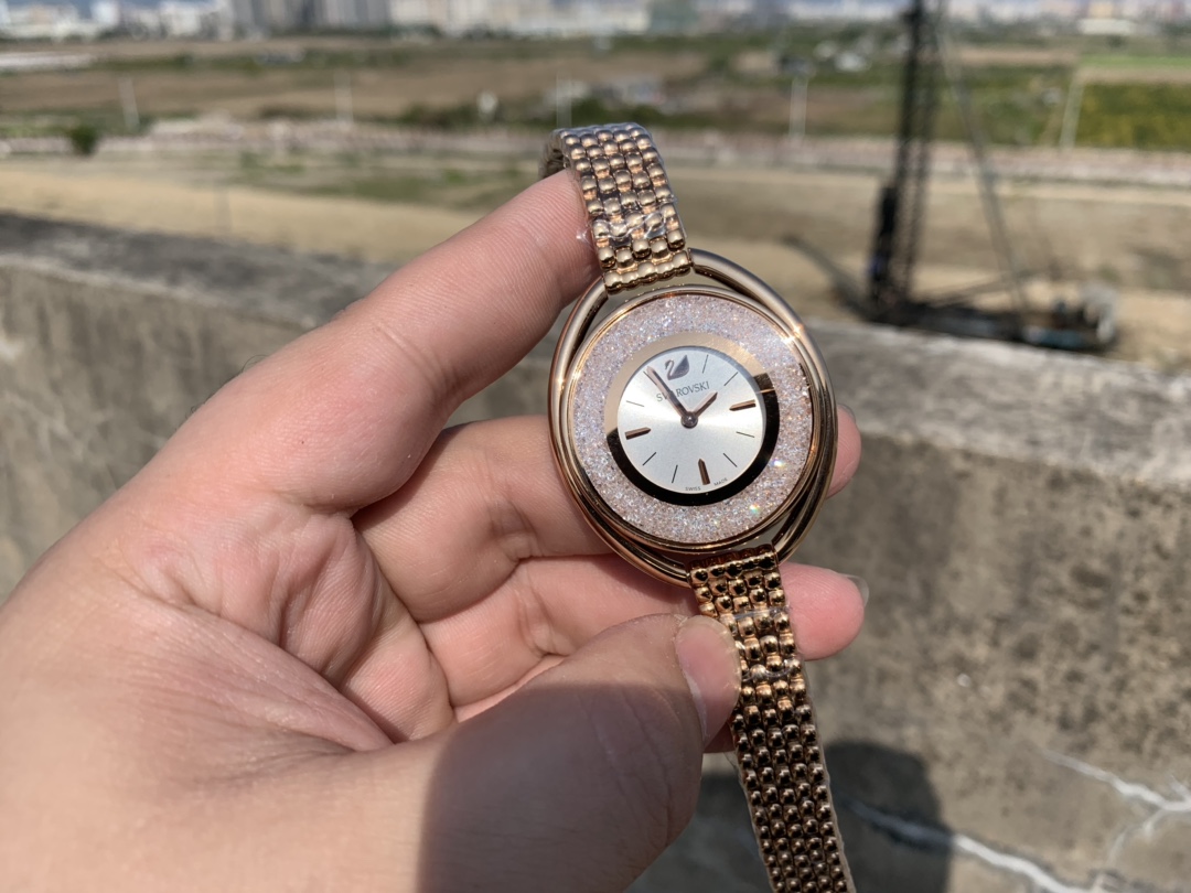 Unknown 施华洛世奇全玫瑰金女表腕表