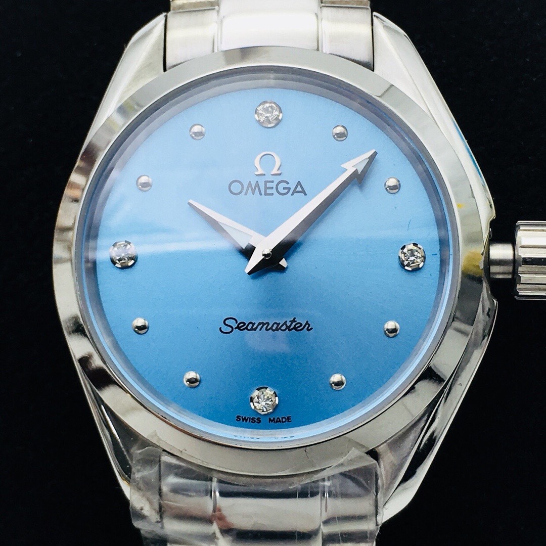 Omega OE新款 欧米茄omega海马女款系列 搭载女款8520同轴机械机芯 细节和品质方面更加完美无瑕 316L精钢表壳表链
