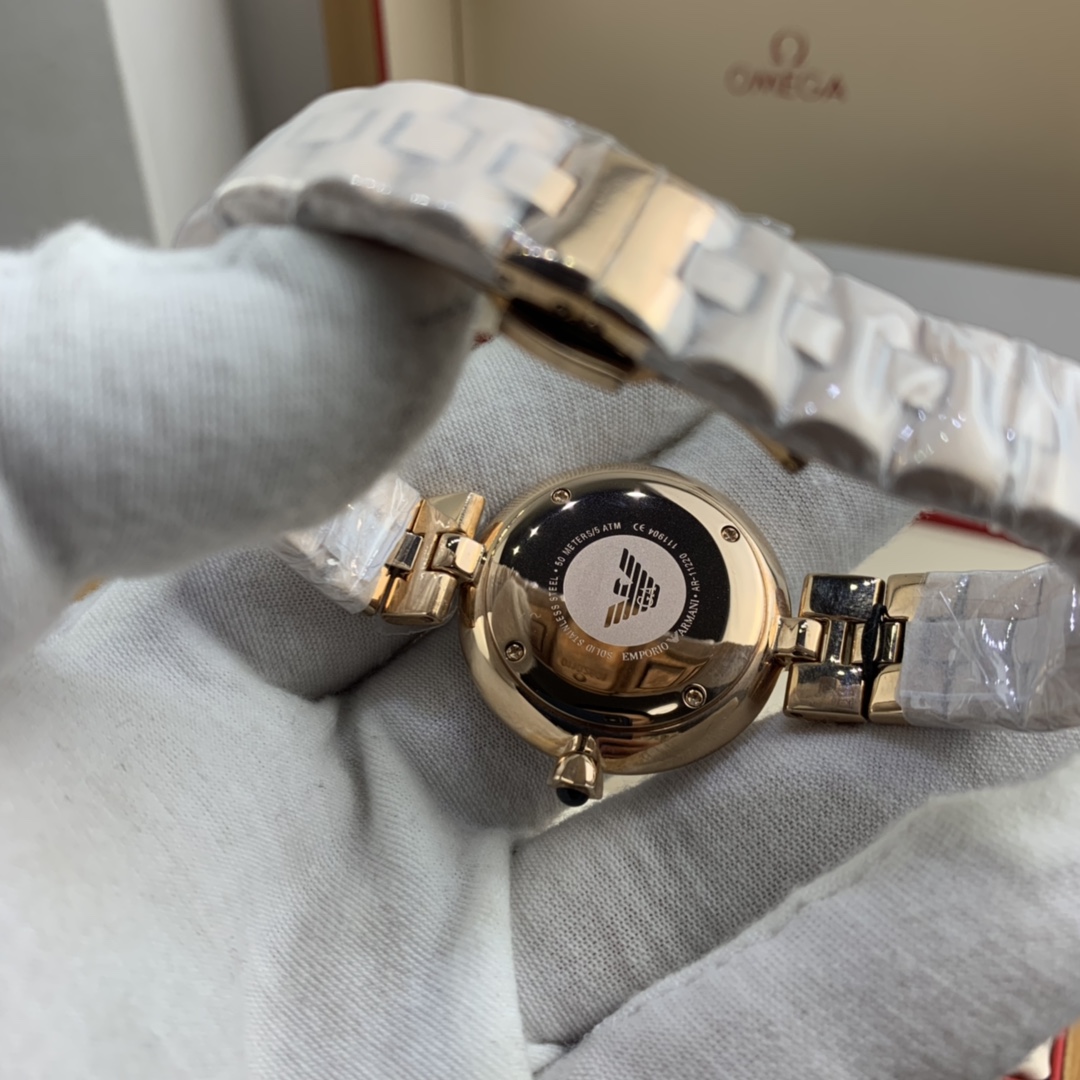 Armani 皇家 阿玛尼全玫瑰金女款腕表