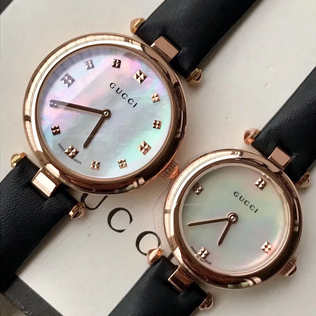 Gucci 古驰双G ，小巧玲珑女表，大号～32mm小号～27mm表径，侧面做工非常 ， 不可及