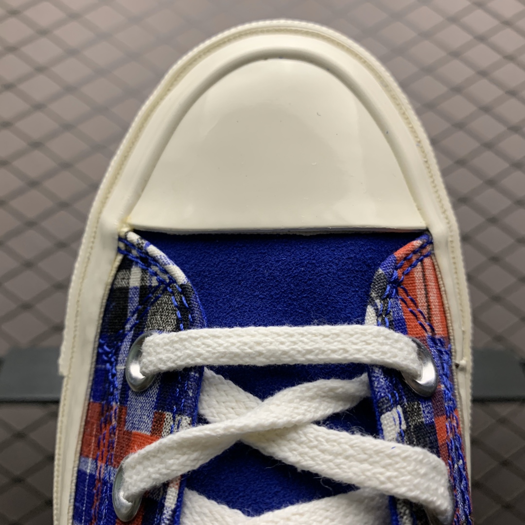 90  Converse 匡威 70s 全新 Twisted Prep 撞色格纹系列 帆布高帮休闲板鞋