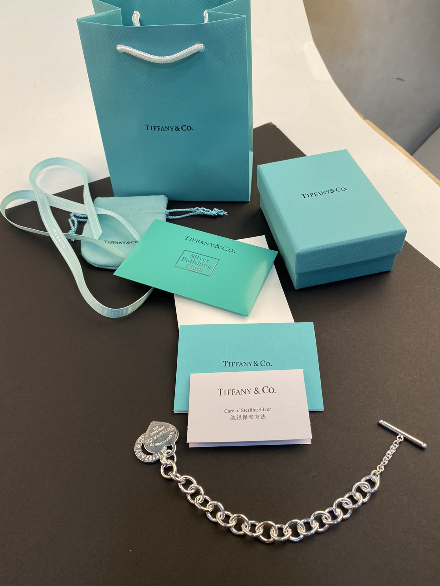 Tiffany & Co. Tiffany&Co. Heart Tag吊饰针扣粗手链