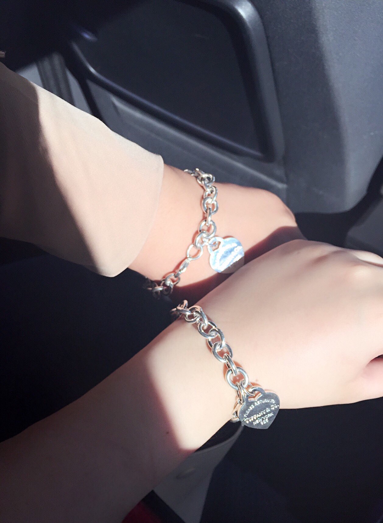 Tiffany & Co. Tiffany&Co. 纯银 龙虾扣心牌粗手链
