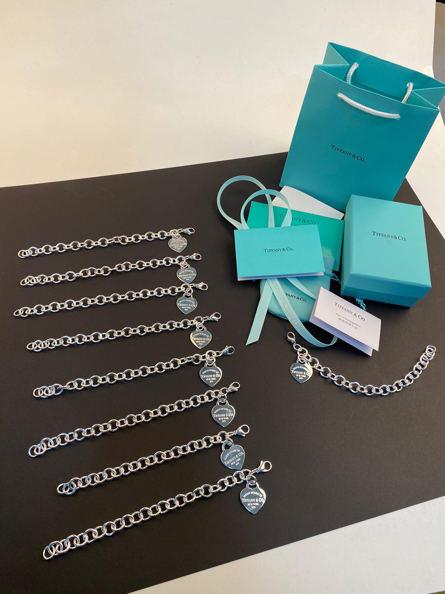 Tiffany & Co. Tiffany&Co. 纯银 龙虾扣心牌粗手链